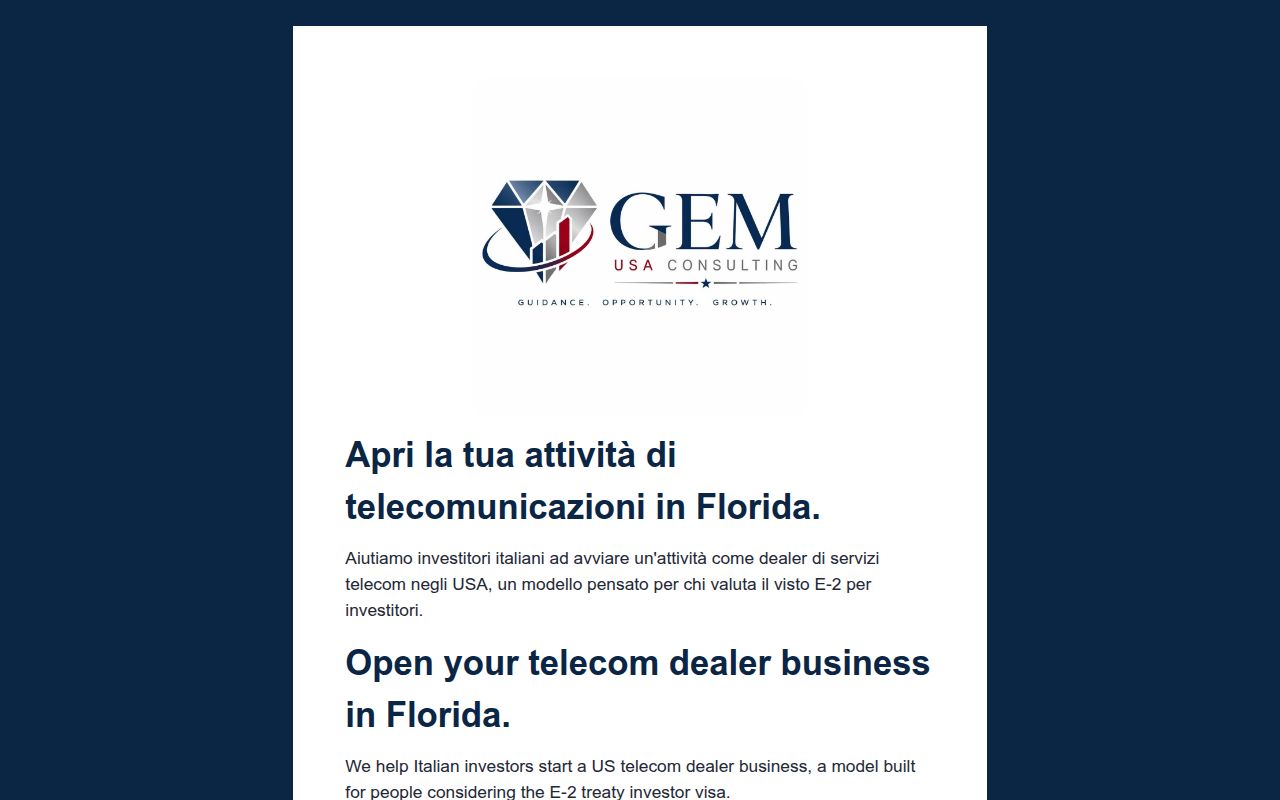 GEM USA Consulting preview